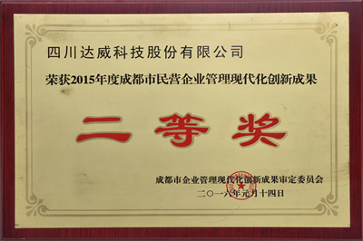 现代化创新成果二等奖